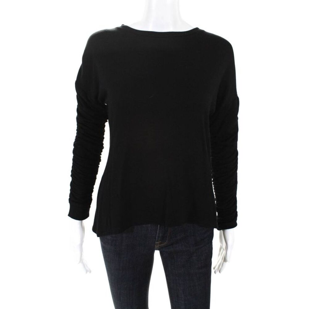 Drew  Womens Crew Neck Sweater Black Otis Size Extra Small 10730641